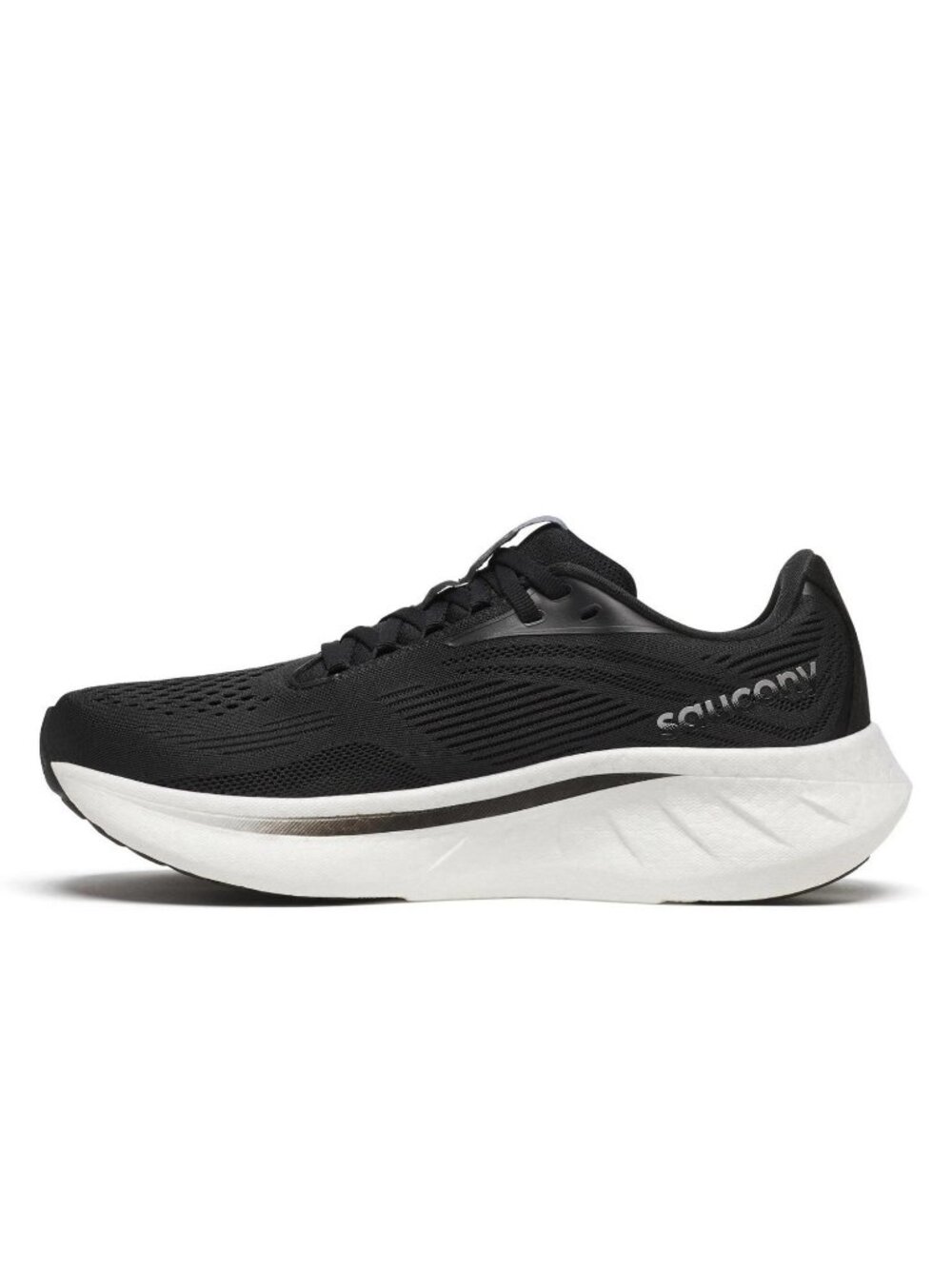 Saucony Ride 18 Black White Women's Size 7 Running Shoes NEW